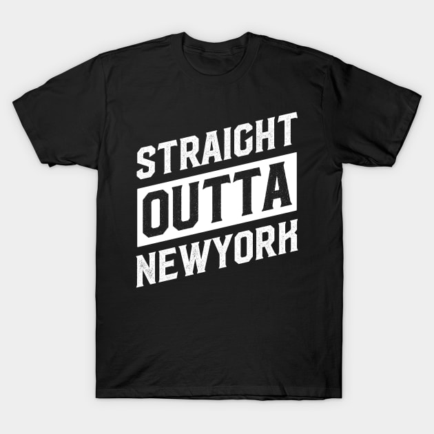 Straight Outta New York T-Shirt by DISOBEY